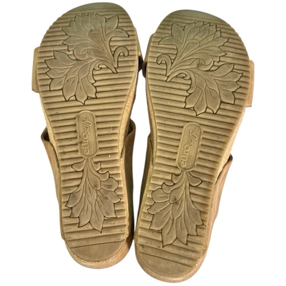 Stylish Tan Strappy Wedge Sandals “Emory” Size 10 - Picture 10 of 11